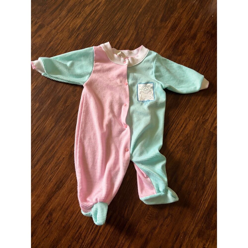 Vintage Gerber 0-3 month sleeper onesie